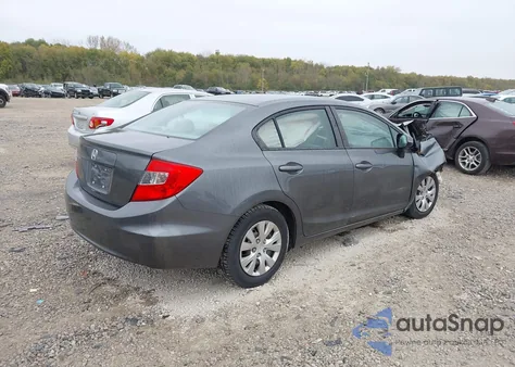 2012 Honda Civic Lx z USA, uszkodzony, nr VIN 19XFB2F50CE084173
